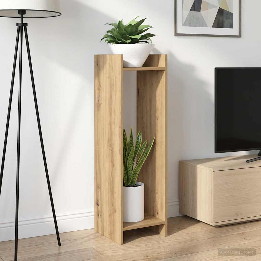 Planteholder sæt - 2 stk i artisan eg, 30 × 30 × 100 cm, konstrueret træ