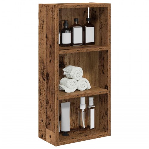 Badeværelsesvægskab med hylde Gammelt træ 30 x 16 x 62,5 cm