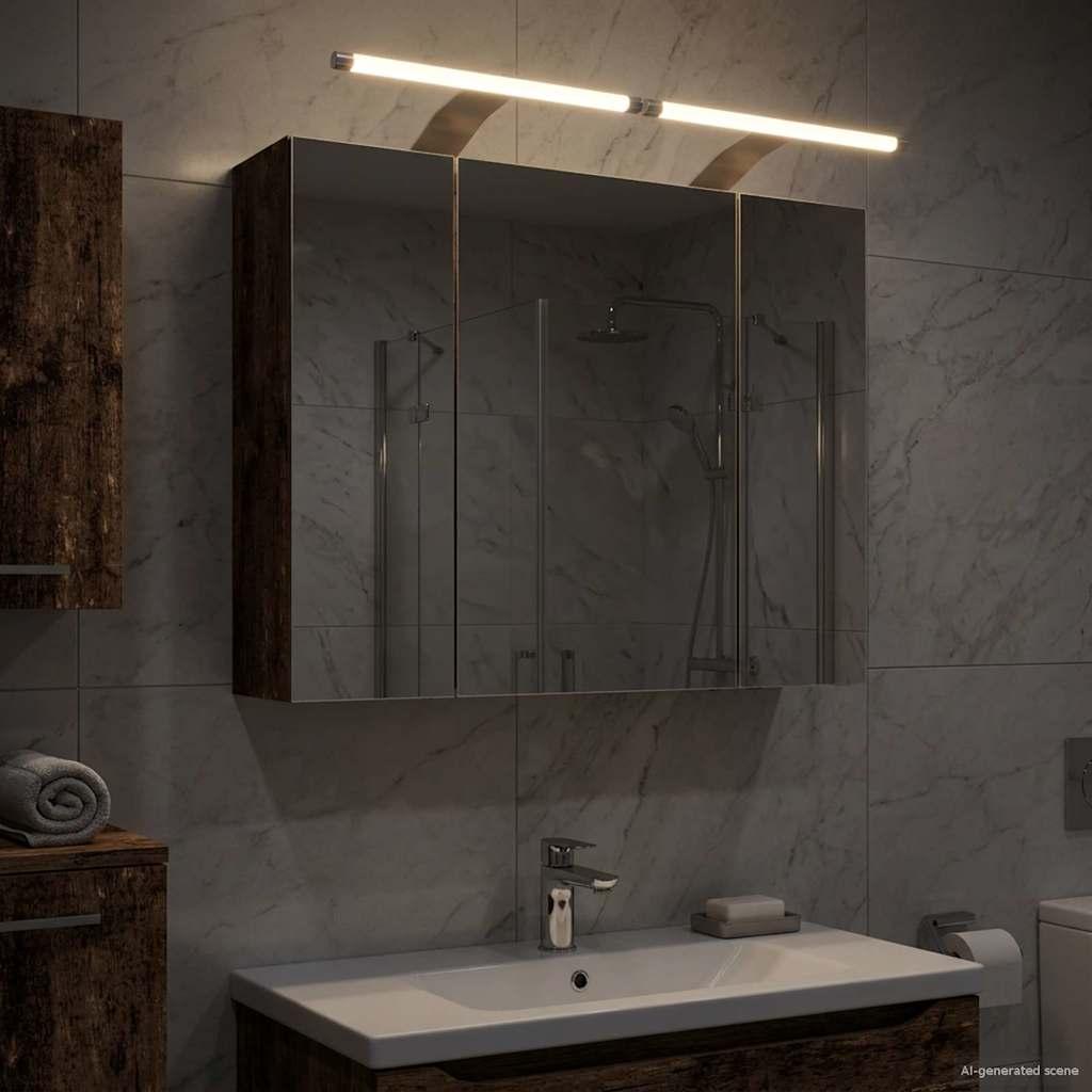 Badeværelsesspejlskab Gammelt træ 60 x 14,5 x 50 cm