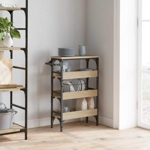 Køkkenvogn Sonoma eg 53 x 20 x 76 cm Konstrueret træ