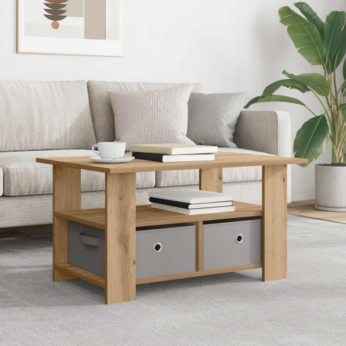 Sofabord Artisan Egetræ 77 x 55 x 42 cm Konstrueret træ
