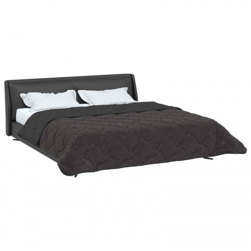 Sommer dyne Antracit 200 x 240 cm Mikrofiber og Teddy fleece