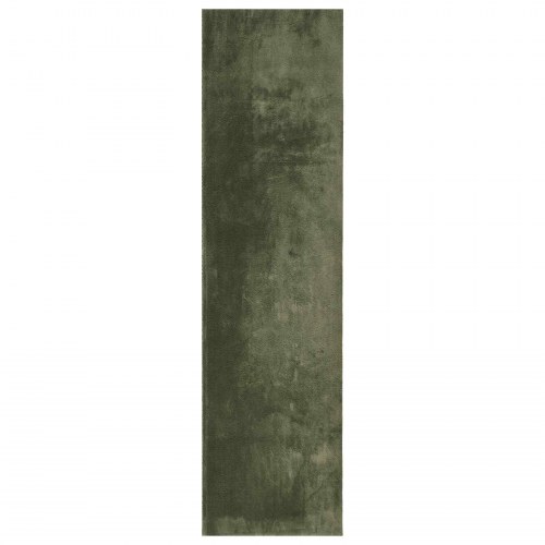 Medium luv blød og vaskbar løber - HUARTE, skovgrøn 500 × 80 cm
