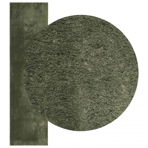 Medium luv blød og vaskbar tæppe HUARTE Skovgrøn 300 x 80 cm