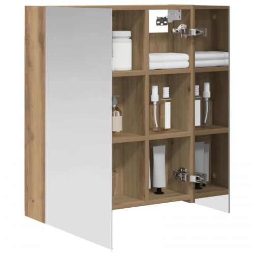 Badeværelsesspejlskab med hylde Artisan eg 60 x 14,5 x 70 cm