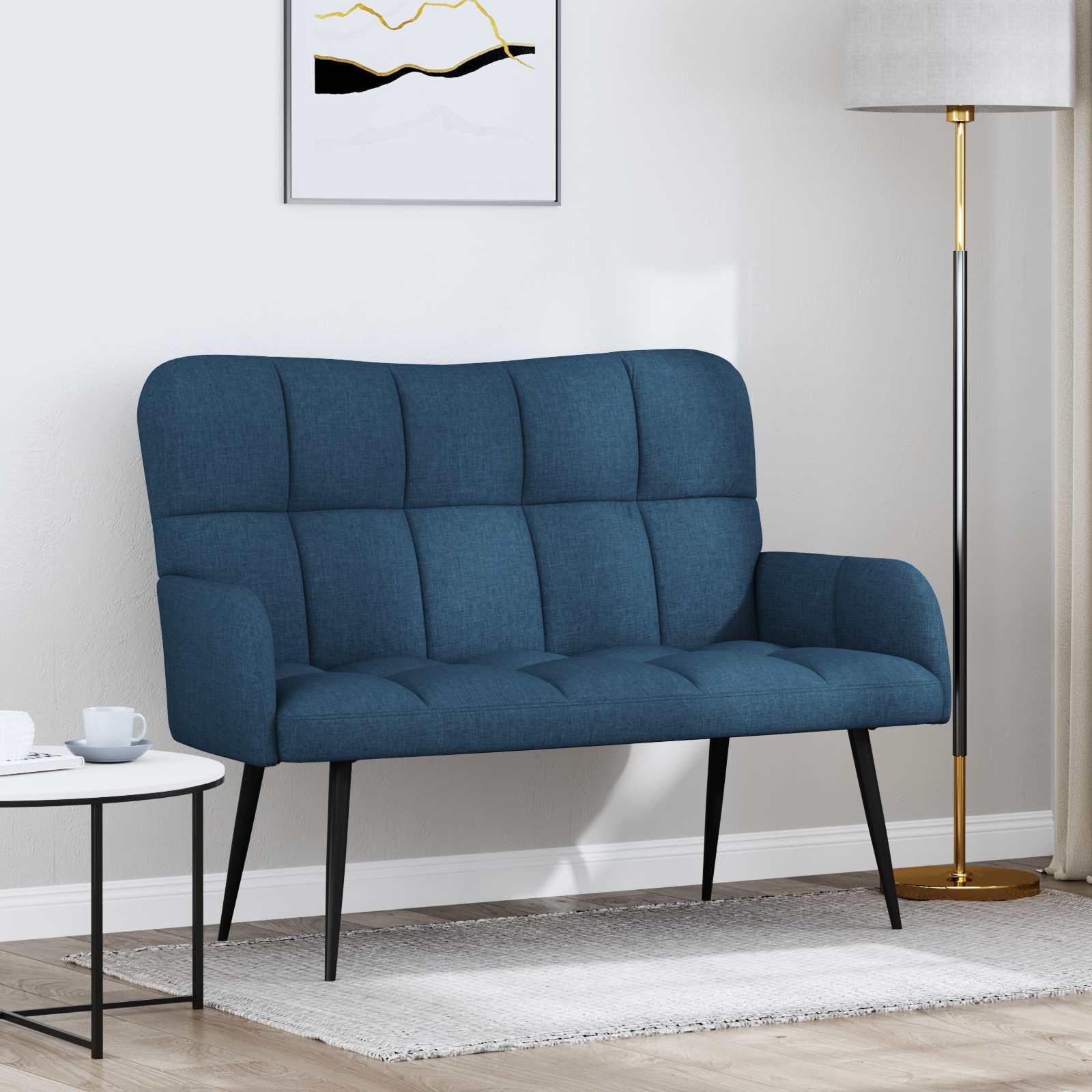 To-personers sofa Blå 115 x 61 x 87 cm Stof