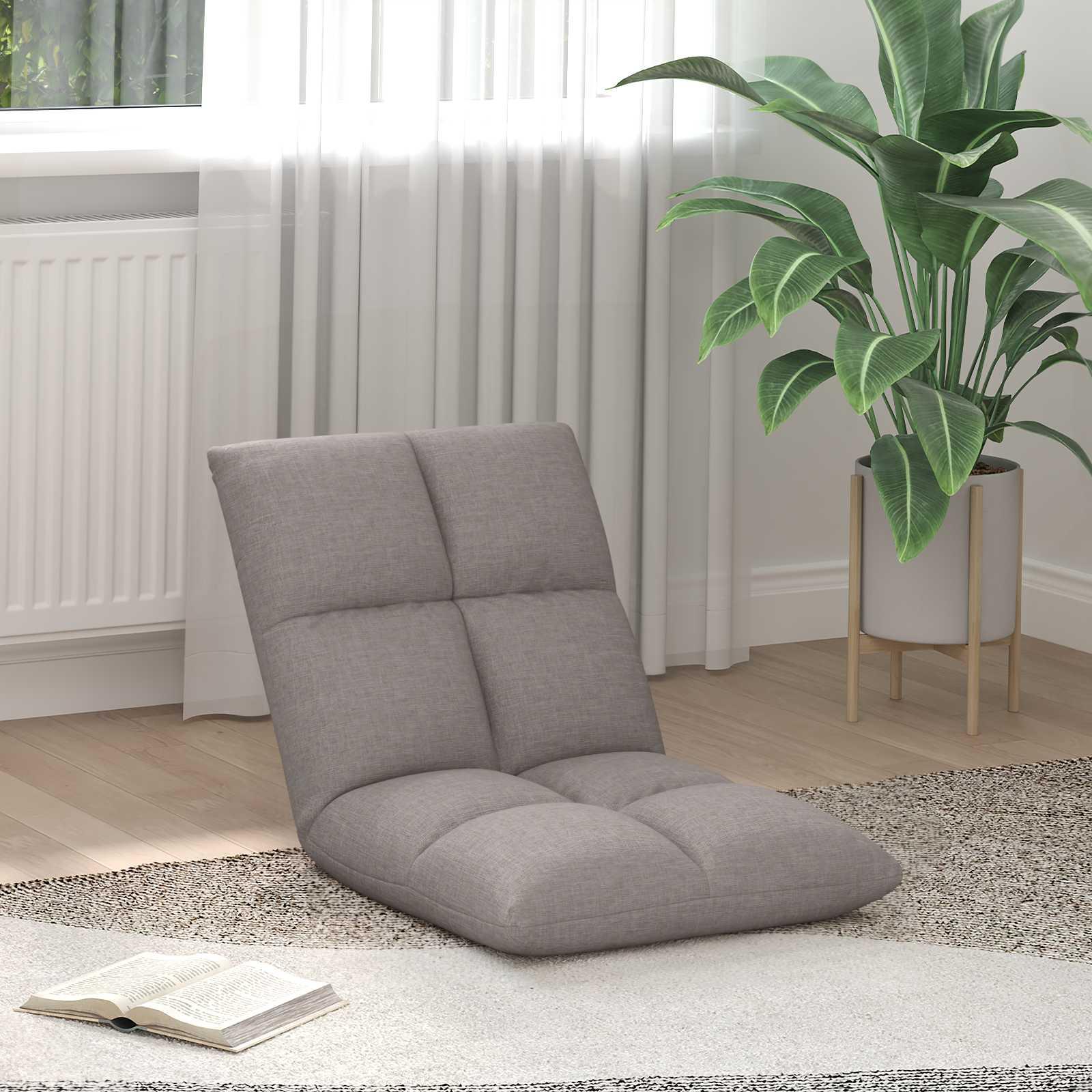Gulvstol Gråbrun 50 x 61 x 57 cm Stof