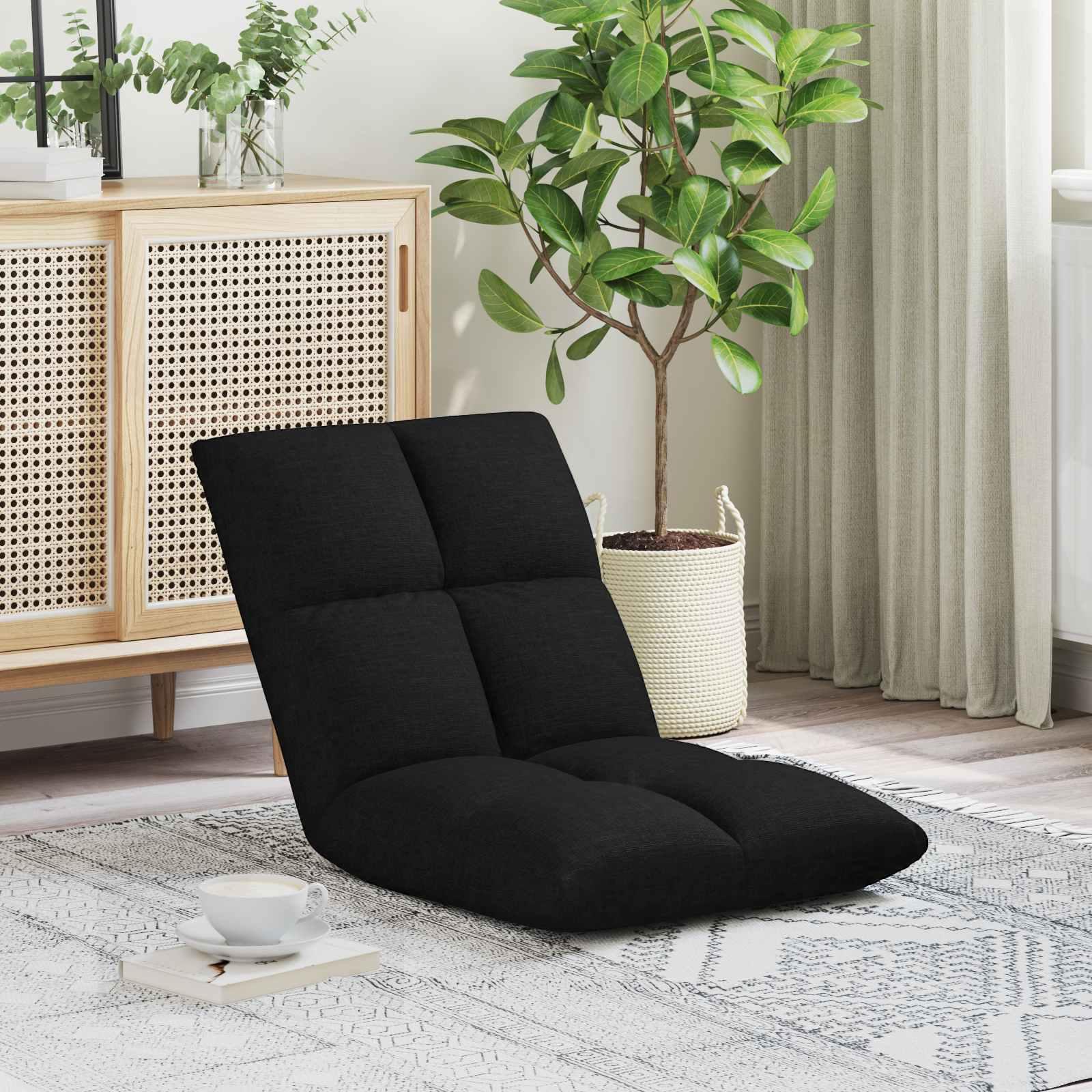 Gulvstol Sort 50 x 61 x 57 cm Stof