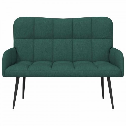 To-personers sofa Mørkegrøn 115 x 61 x 87 cm Stof