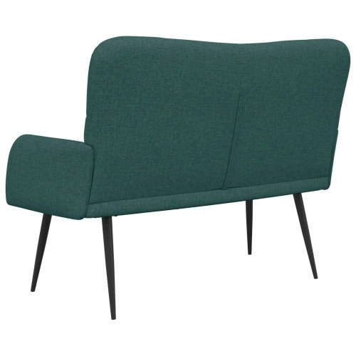 To-personers sofa Mørkegrøn 115 x 61 x 87 cm Stof