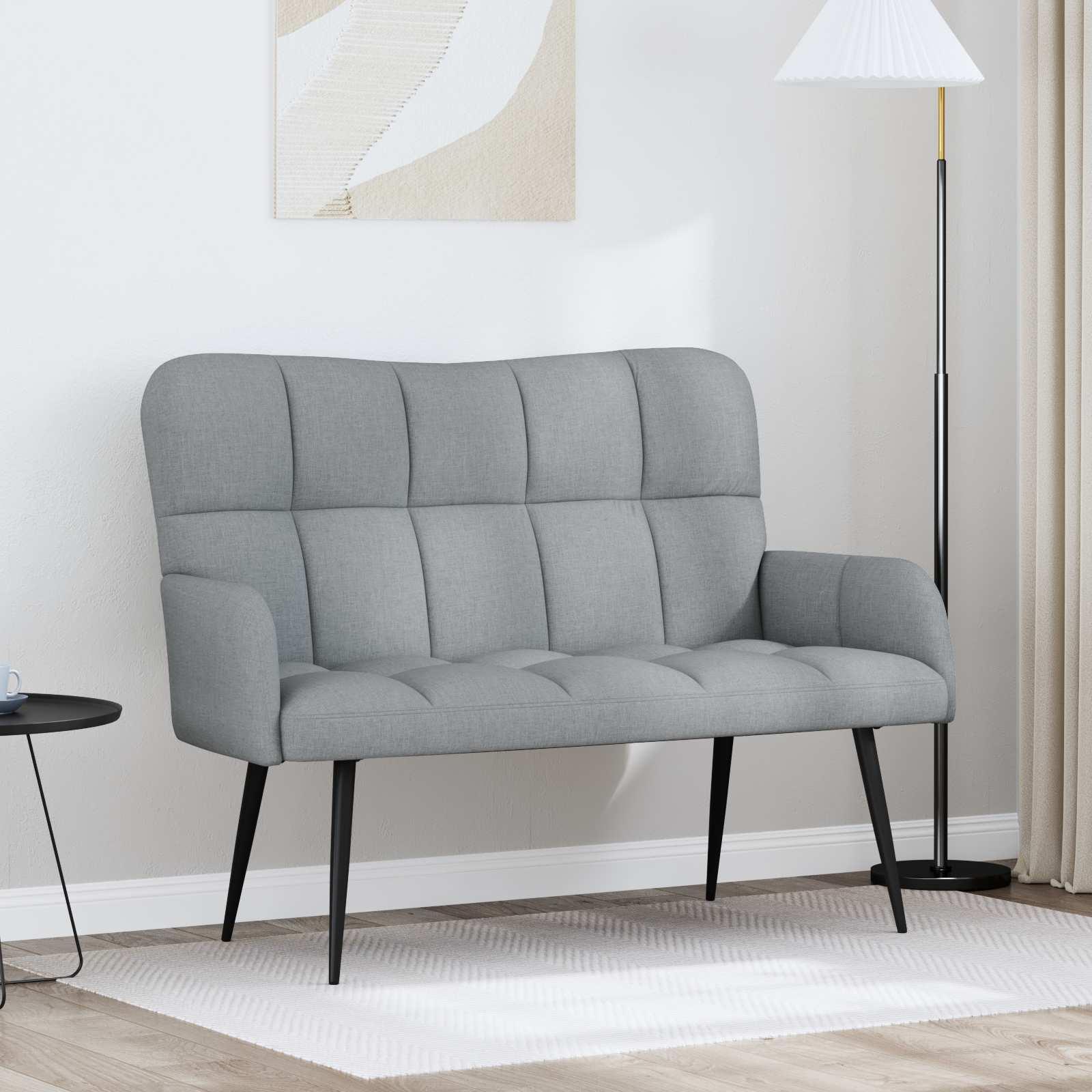 To-personers sofa Lysegrå 115 x 61 x 87 cm Stof
