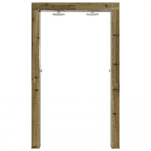 Udendørs bruser Naturfarvet 137 x 23 x 226 cm