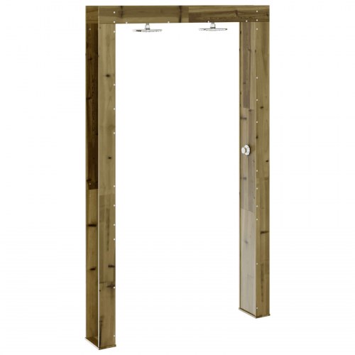 Udendørs bruser Naturfarvet 137 x 23 x 226 cm