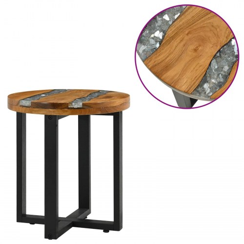 Sofabord Brun 40 x 40 x 45 cm Massiv Teaktræ