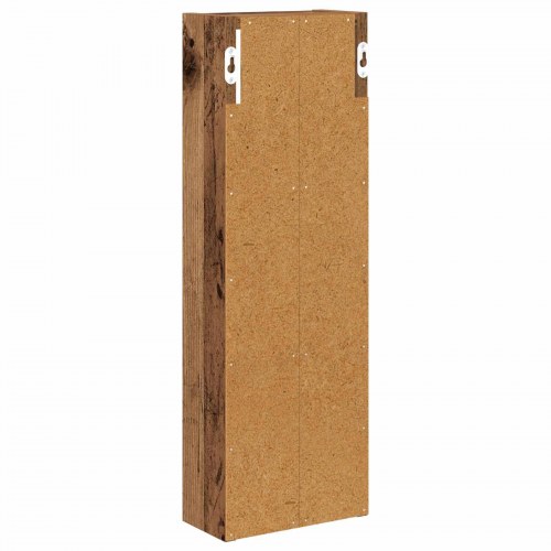 Badeværelsesvægskab med hylde Gammelt træ 20 x 10 x 60,5 cm