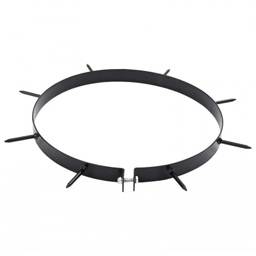Plæne Aerator Klemme med Spidser 5 stk Sort Ø 320 mm Jern