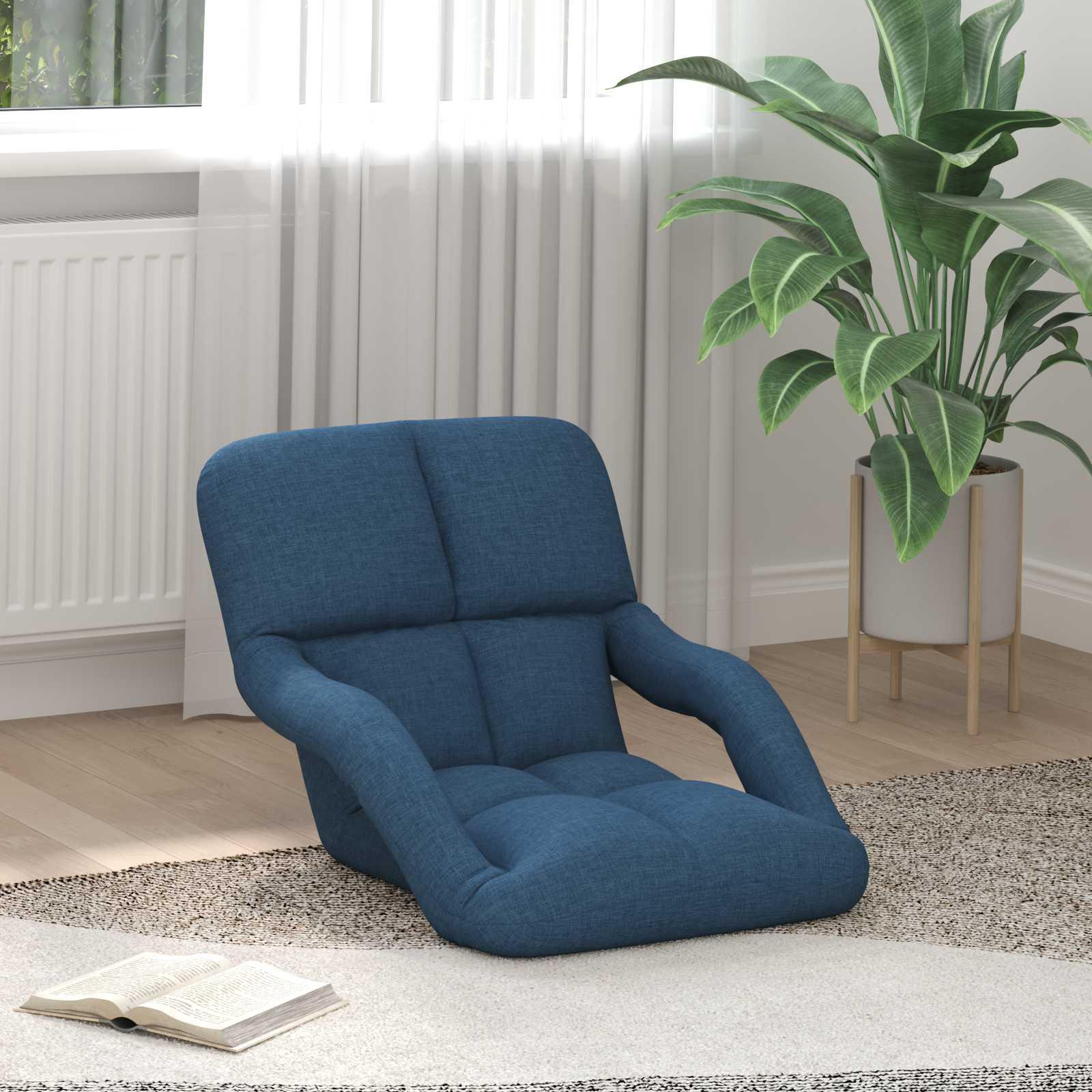 Justerbar Gulvstol Blå 58 x 62 x 58 cm Stof