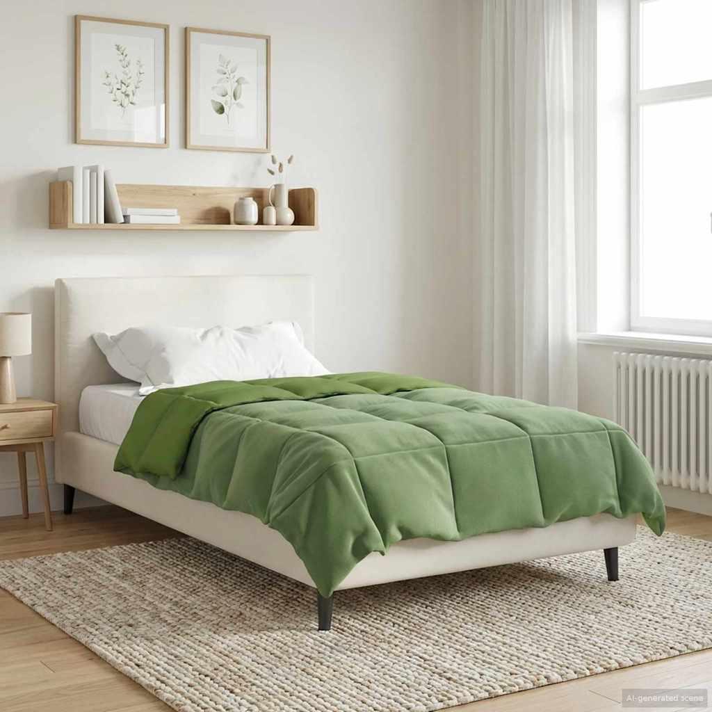 Vinter dyne Quilting Grøn 135 x 200 cm Mikrofiber