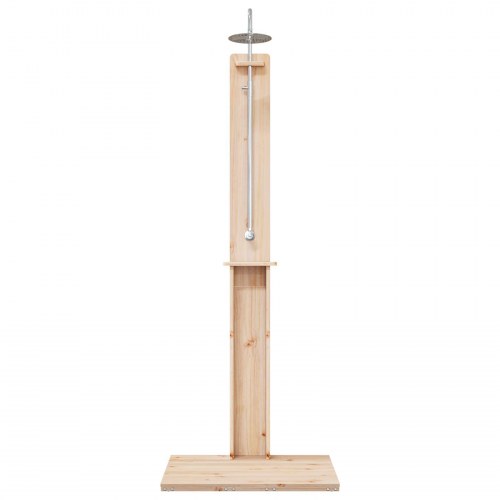 Udendørs bruser Naturfarvet 75 x 76 x 217 cm Massivt fyrretræ