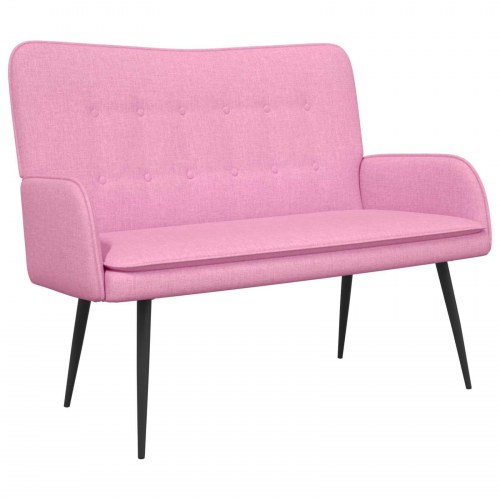 2-personers sofa Lyserød 115 x 61 x 87 cm Stof