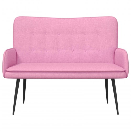 2-personers sofa Lyserød 115 x 61 x 87 cm Stof