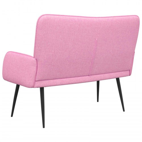 2-personers sofa Lyserød 115 x 61 x 87 cm Stof