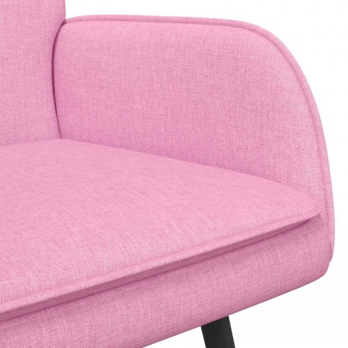 2-personers sofa Lyserød 115 x 61 x 87 cm Stof