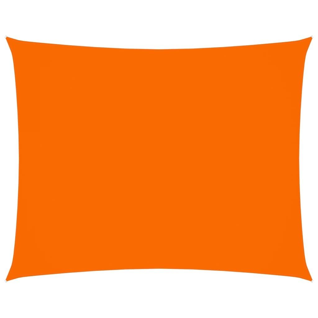 Solsejl 4x5 m rektangulær oxfordstof orange