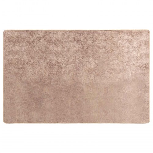 Løber-tæppe MARSA - sandfarvet 190 × 300 cm, polyester med skridsikker PVC-bagside