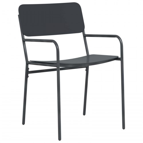 Havestole 2 stk Antracit 51 x 55 x 81 cm Stål