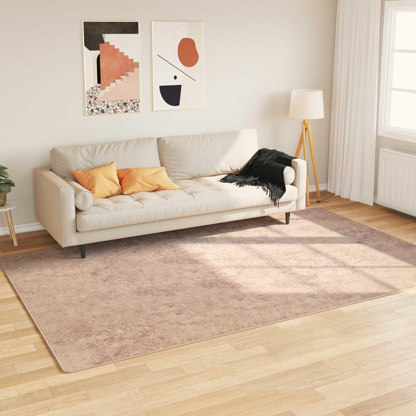 TÃ¦ppe Runner MARSA Sandfarvet 150 x 230 cm Polyester og PVC