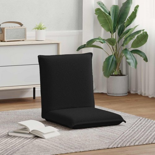 Gulvstol Sort 54 x 64 x 59 cm Uldstof