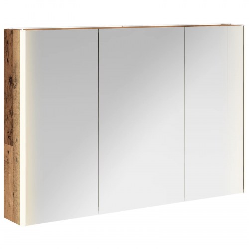 Badeværelsesspejlskab Gammelt træ 103,5 x 15,5 x 70 cm