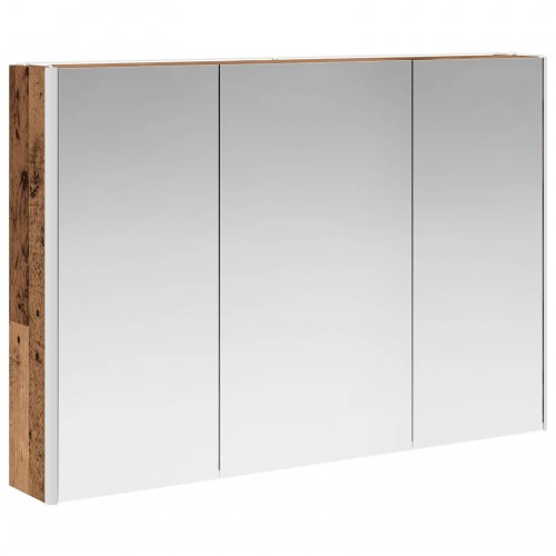 Badeværelsesspejlskab Gammelt træ 103,5 x 15,5 x 70 cm