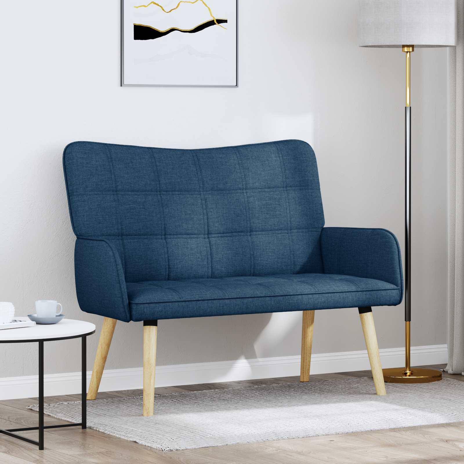 To-personers sofa Blå 115 x 61 x 87 cm Stof