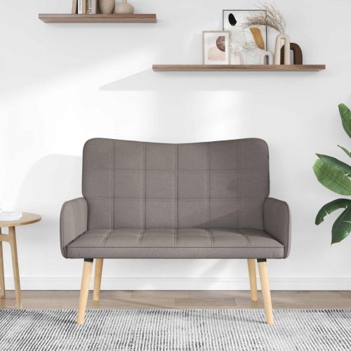 To-personers sofa Gråbrun 115 x 61 x 87 cm Stof