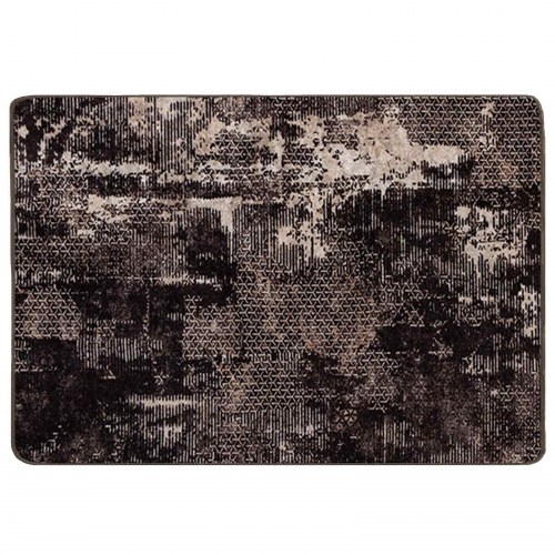 Tæppe Runner MARSA Sort 100 x 150 cm Polyester og PVC