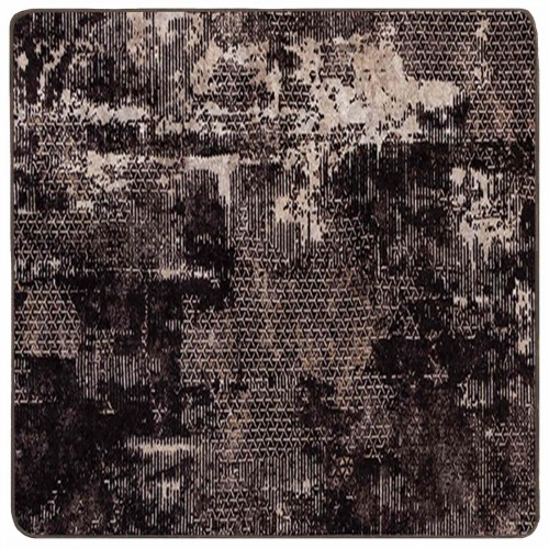 Tæppe løber MARSA - sort 100 x 100 cm, polyester med skridsikker PVC