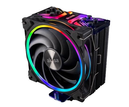 Akasa Soho H4 Plus CPU-luftkøler 120 mm - Sort billede