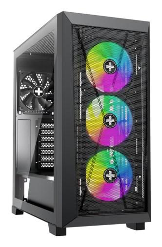 Xilence XG151 midi-tower pc-kabinet - sort med sidevindue billede