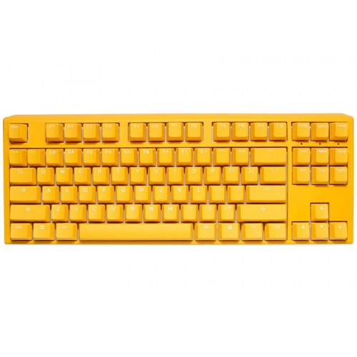 Ducky One 3 TKL mekanisk tastatur – Yellow, tysk layout, USB, gaming