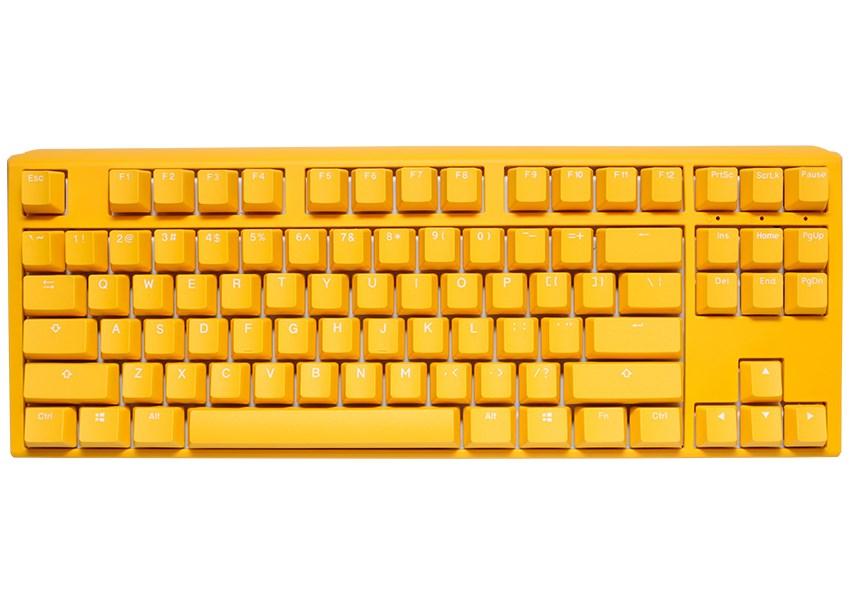 Ducky One 3 TKL mekanisk tastatur – Yellow, tysk layout, USB, gaming