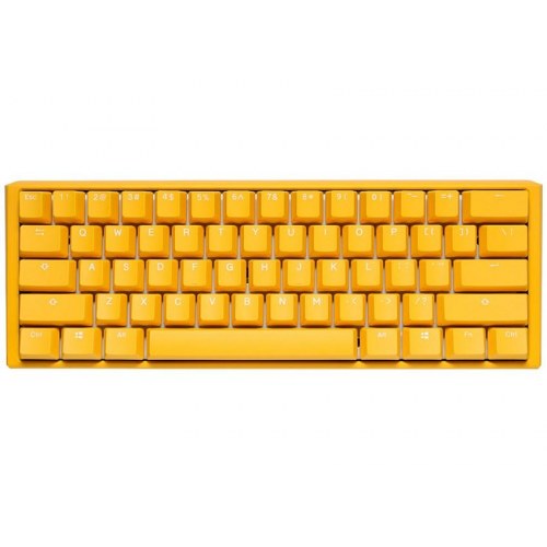 Ducky One 3 Mini gaming-tastatur – Yellow, mekanisk, tysk layout