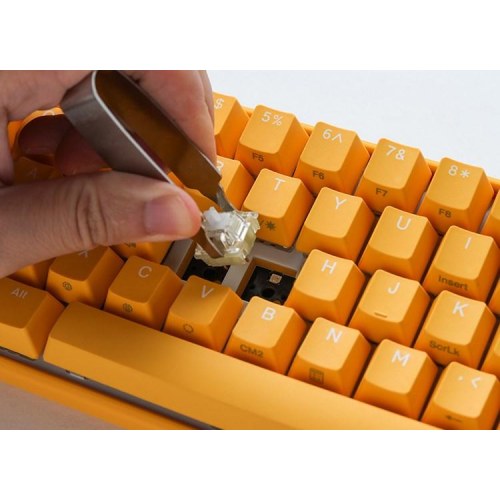 Ducky One 3 Mini gaming-tastatur – Yellow, mekanisk, tysk layout