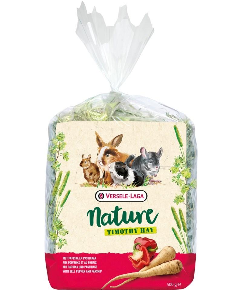 Versele-Laga Nature Timothy-hø med peberfrugt og pastinak – 500 g