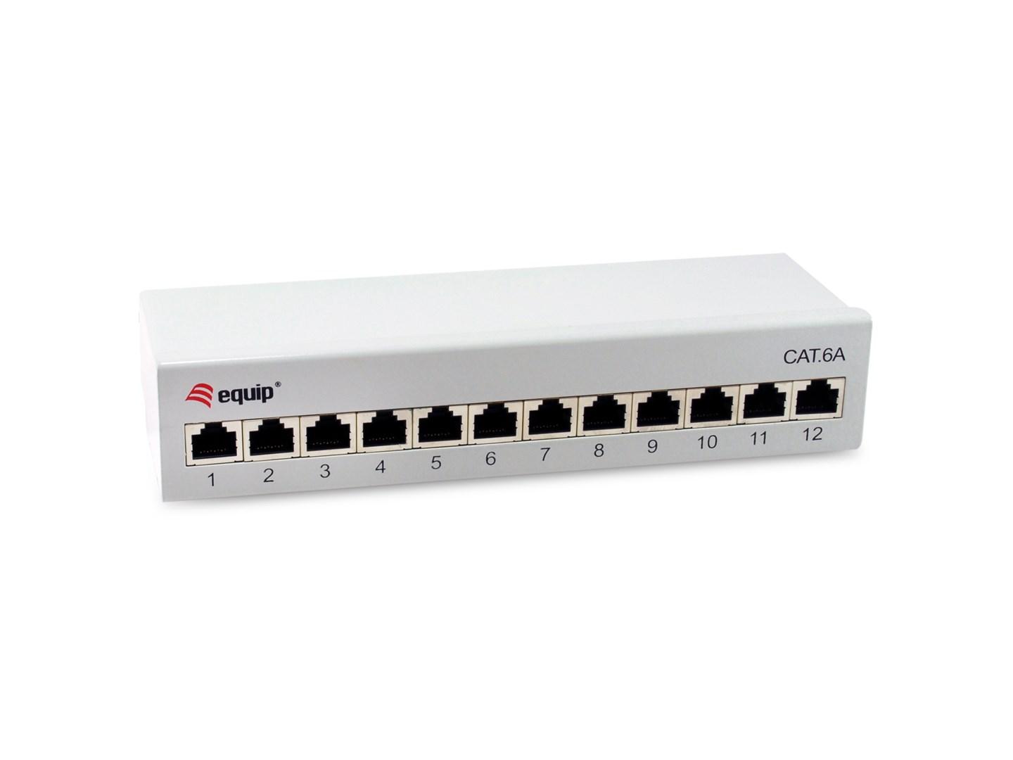 Equip 326522 patchpanel – 12-port Cat6a RJ-45