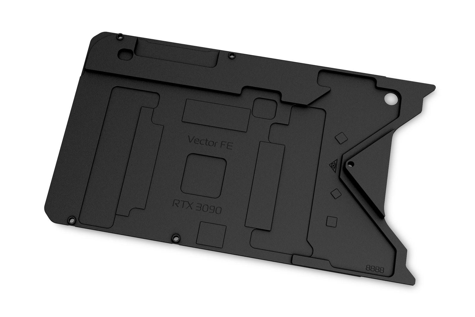 EK Water Blocks Quantum Vector FE RTX 3090 Ti bagplade – sort aluminium