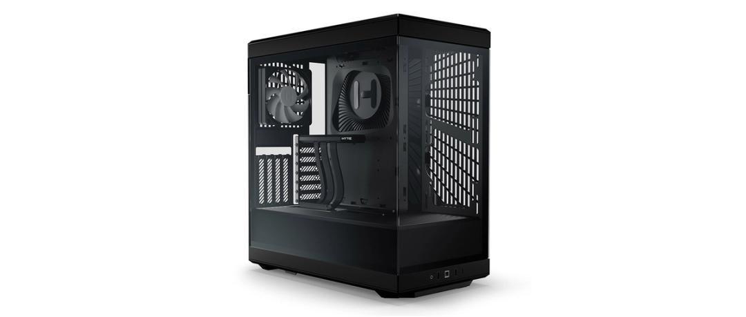 Hyte Y40 midi tower - sort PC kabinet med glasvindue billede