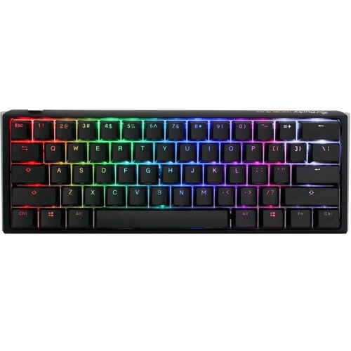Ducky One 3 Classic Mini gaming-tastatur – USB, tysk layout, sort/hvid
