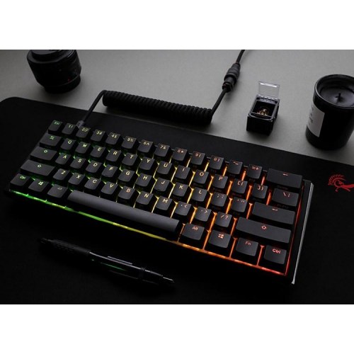 Ducky One 3 Classic Mini gaming-tastatur – USB, tysk layout, sort/hvid